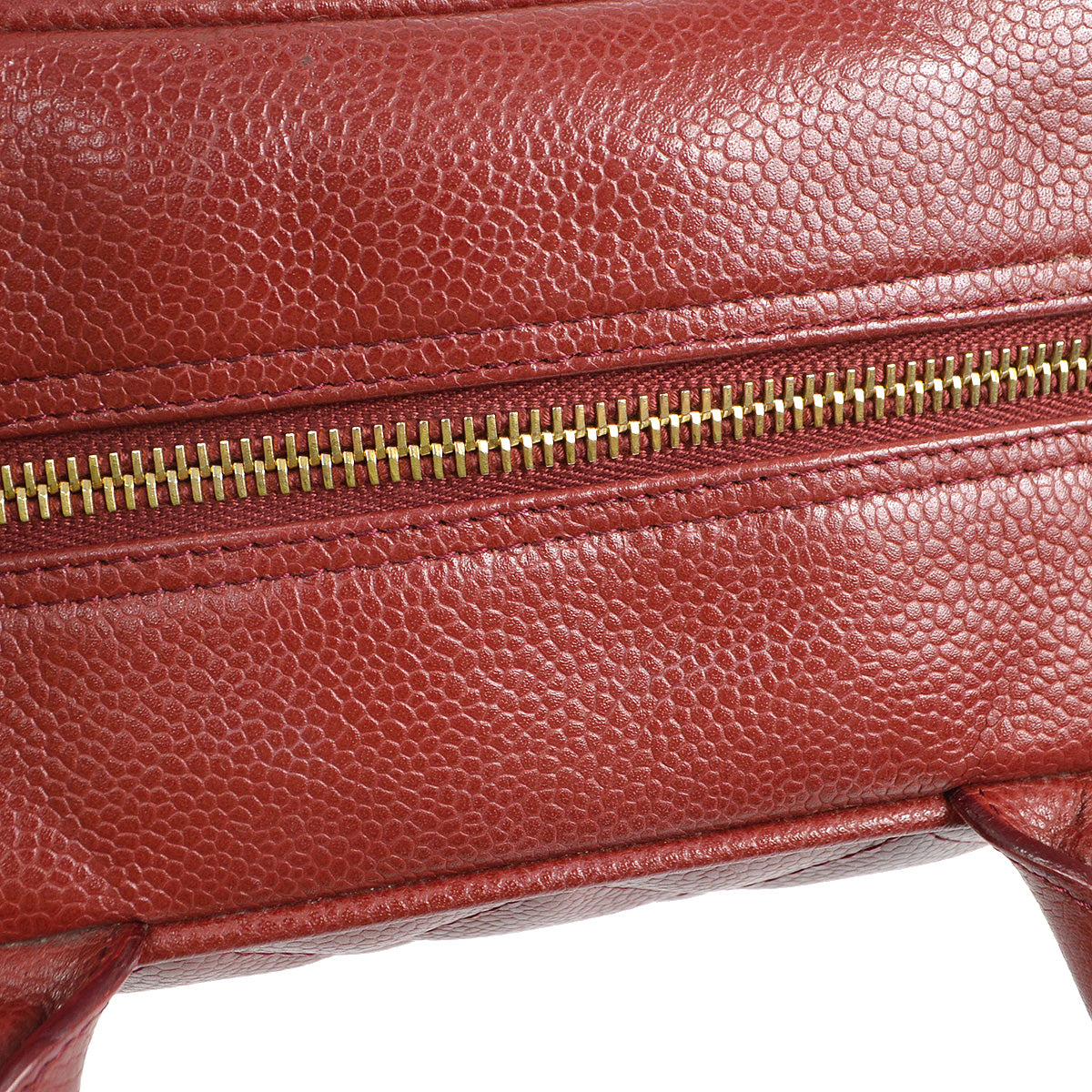 Chanel 2004-2005 Bowling Bag 27 Bordeaux Caviar