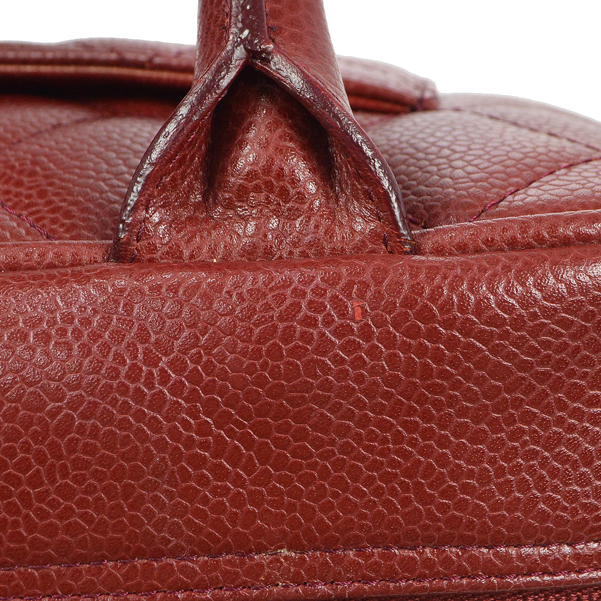 Chanel 2004-2005 Bowling Bag 27 Bordeaux Caviar
