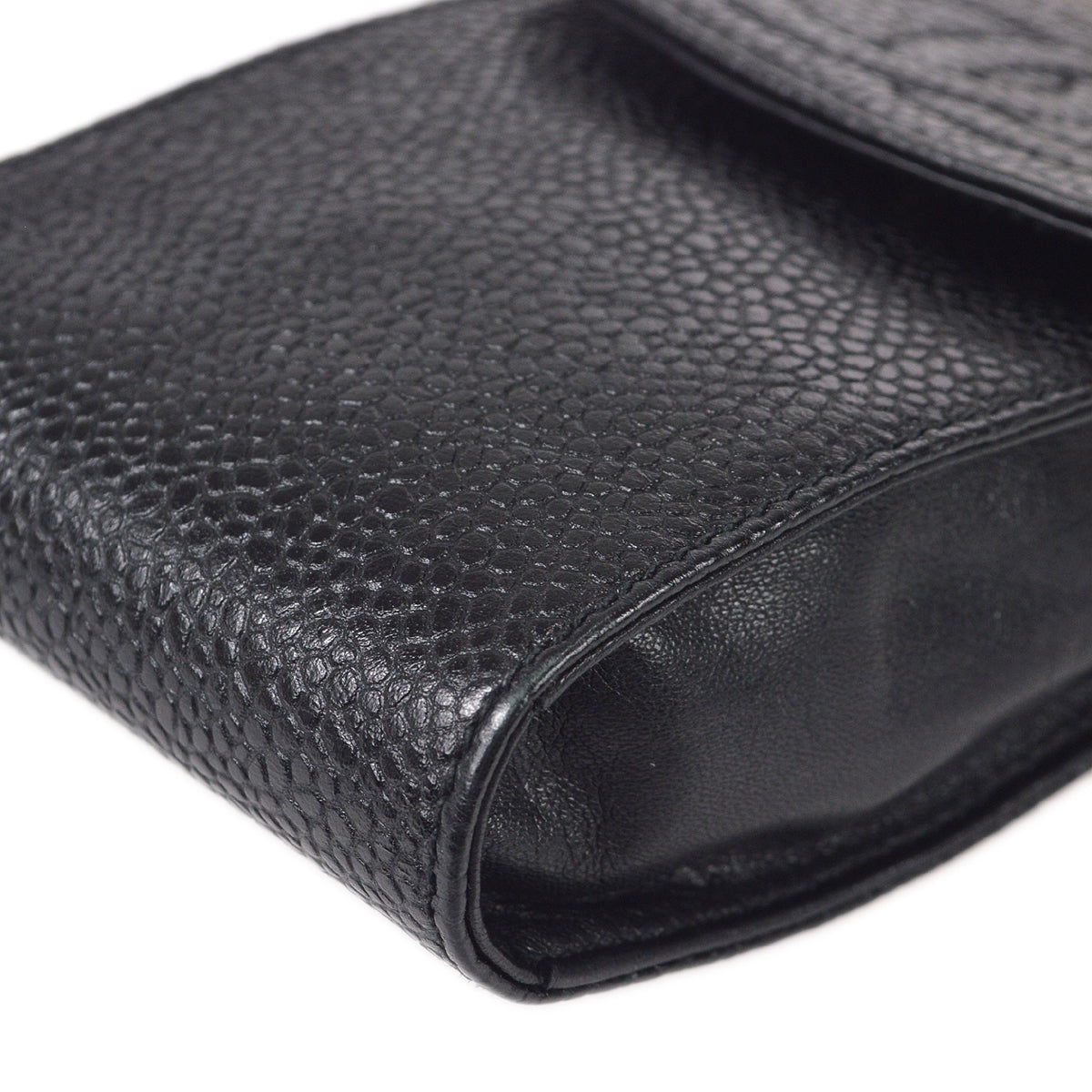 Chanel 1994-1996 Timeless Key Case Bag Caviar Black