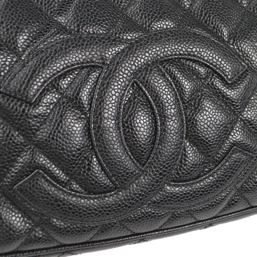 Chanel 2001-2003 Shoulder Bag Black Caviar