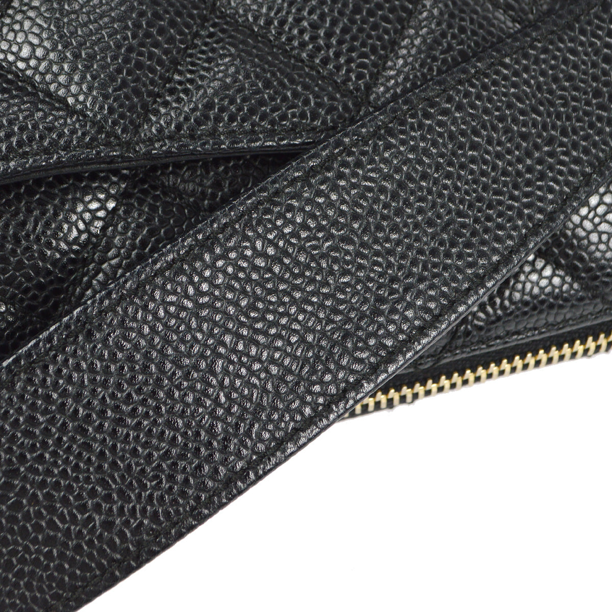 Chanel 2001-2003 Shoulder Bag Black Caviar