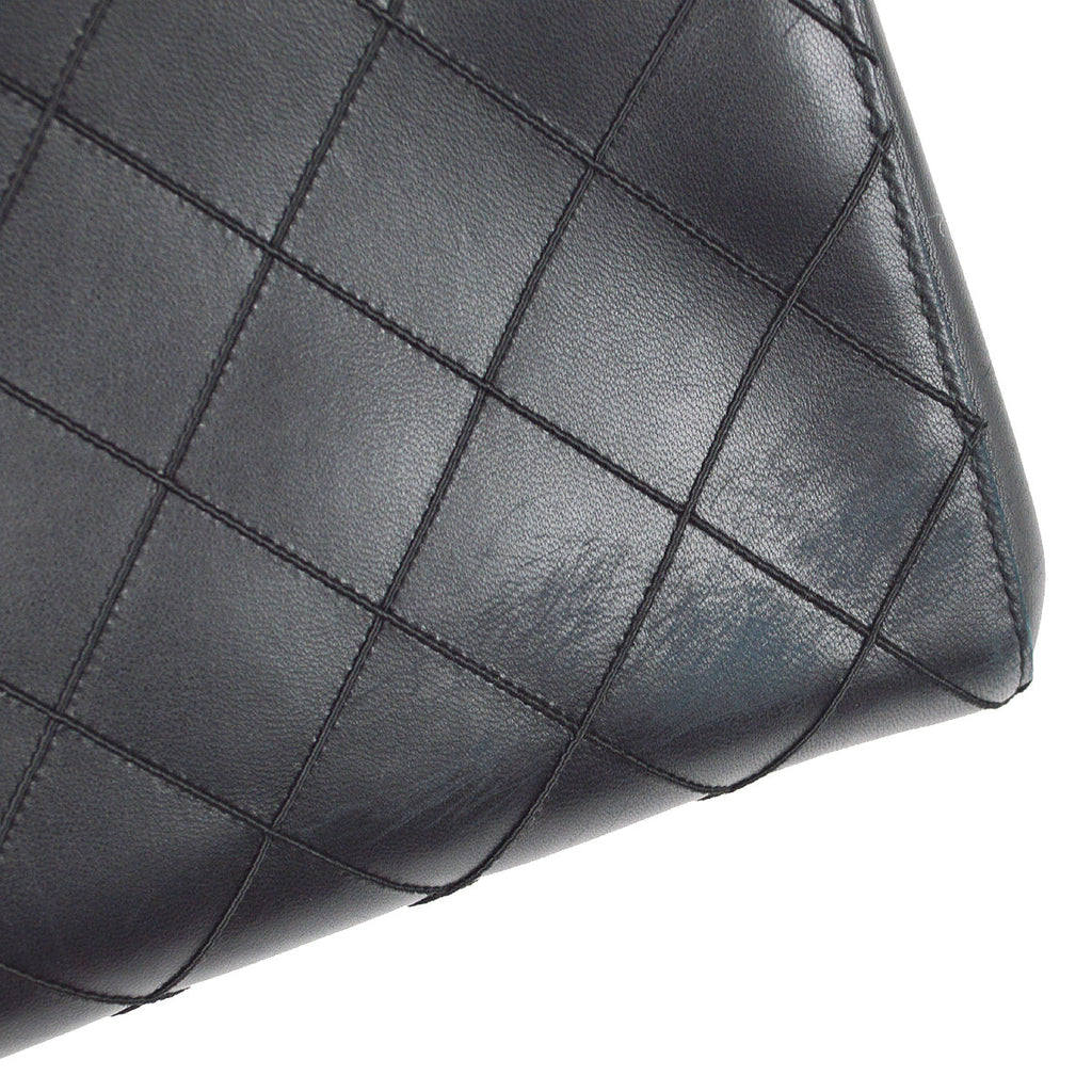 Chanel 1997-1999 Tortoiseshell Handbag Black Calfskin