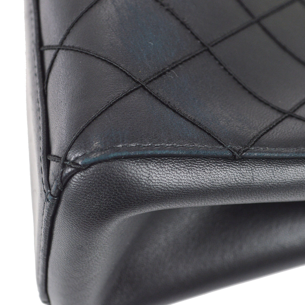 Chanel 1997-1999 Tortoiseshell Handbag Black Calfskin