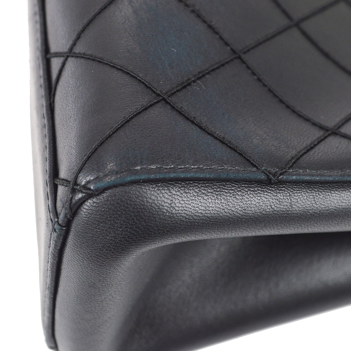 Chanel 1997-1999 Tortoiseshell Handbag Black Calfskin