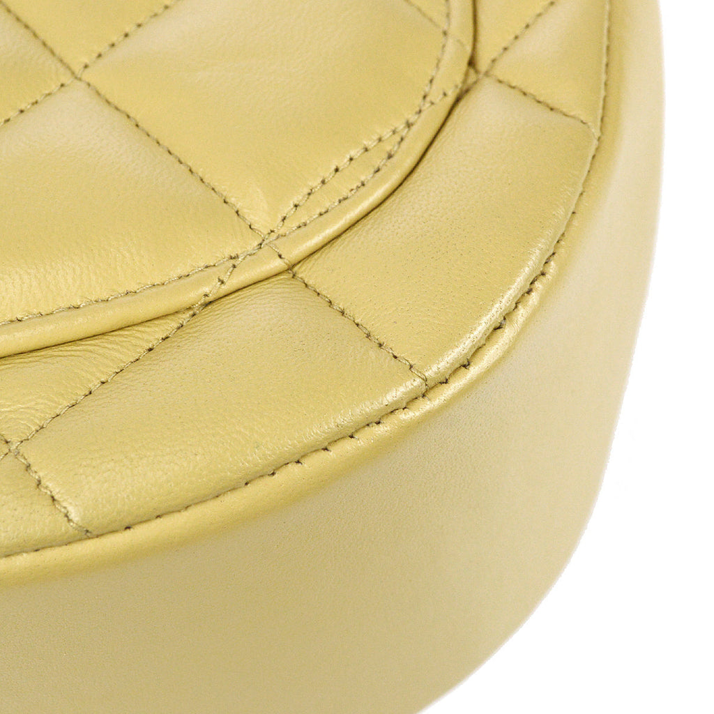 Chanel Chain Shoulder Bag Beige Lambskin