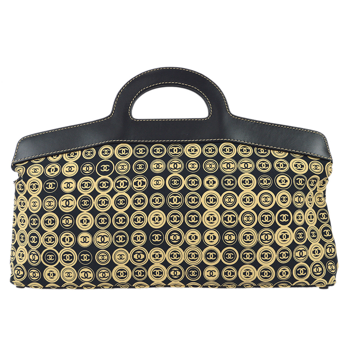 Chanel 2003-2004 Handbag 45 Black Beige