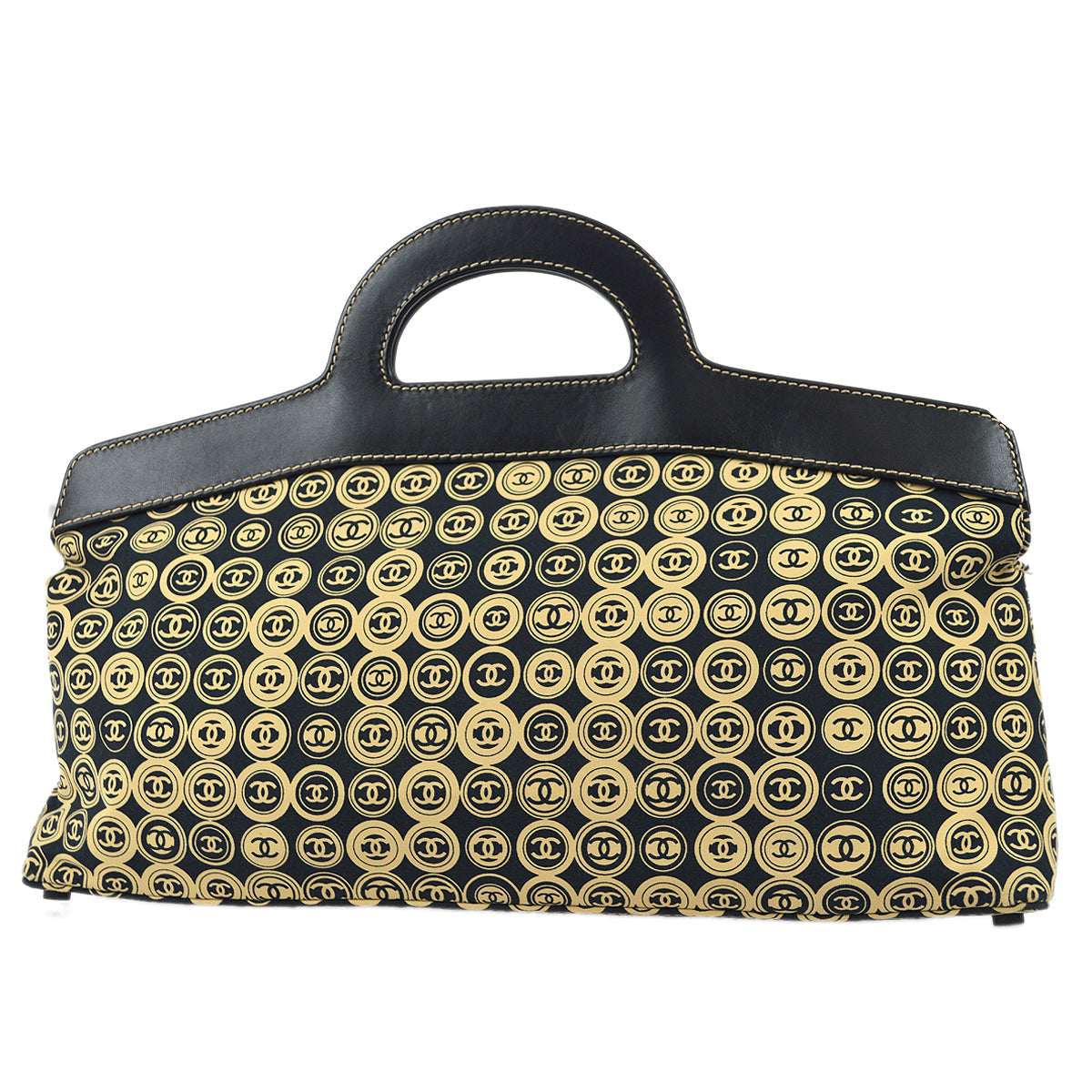 Chanel 2003-2004 Handbag 45 Black Beige