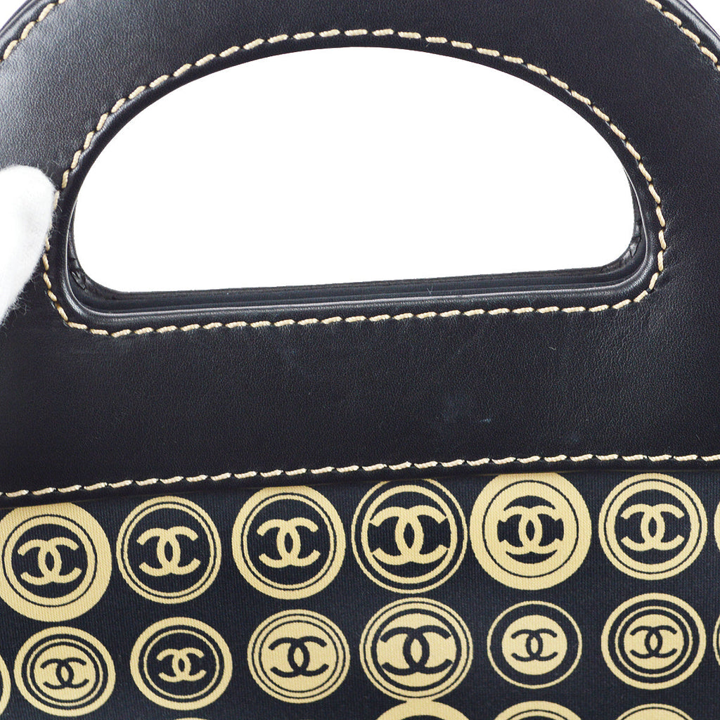 Chanel 2003-2004 Handbag 45 Black Beige