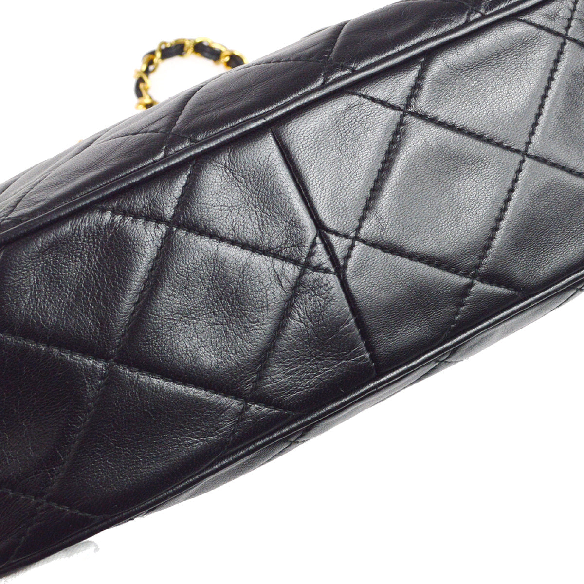 Chanel 1996-1997 Pocket Camera Bag Small Black Lambskin