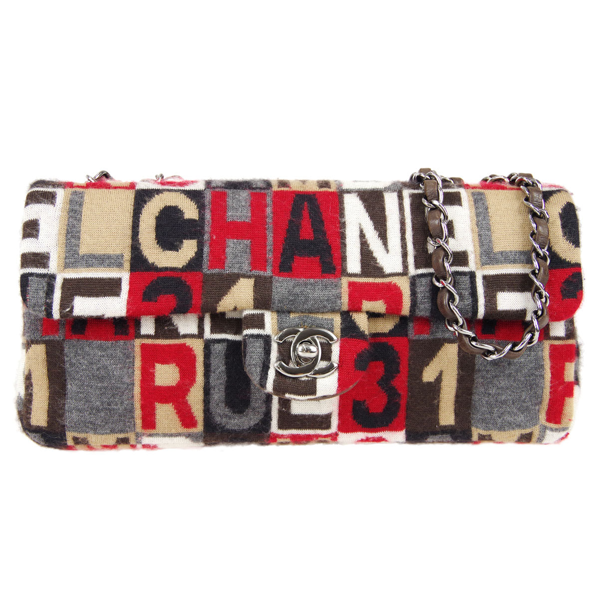 Chanel * East West Chain Shoulder Bag Multicolor