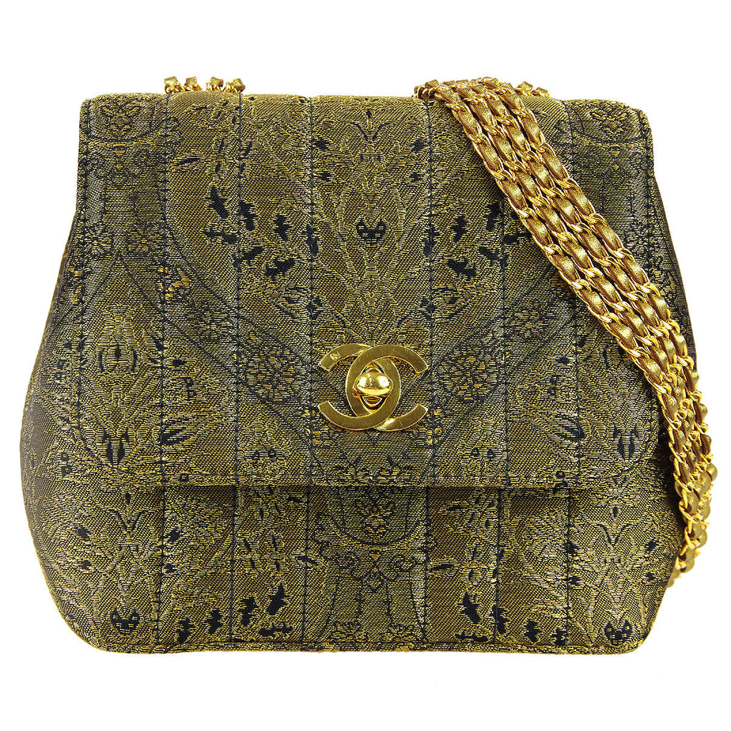 Chanel * 1994-1996 Nishijin Woven Shoulder Bag Mini