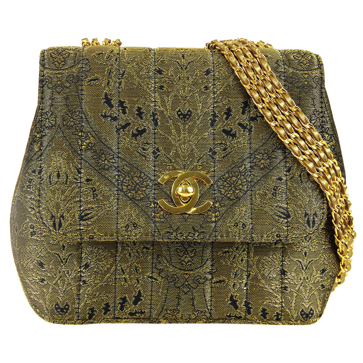 Chanel * 1994-1996 Nishijin Woven Shoulder Bag Mini