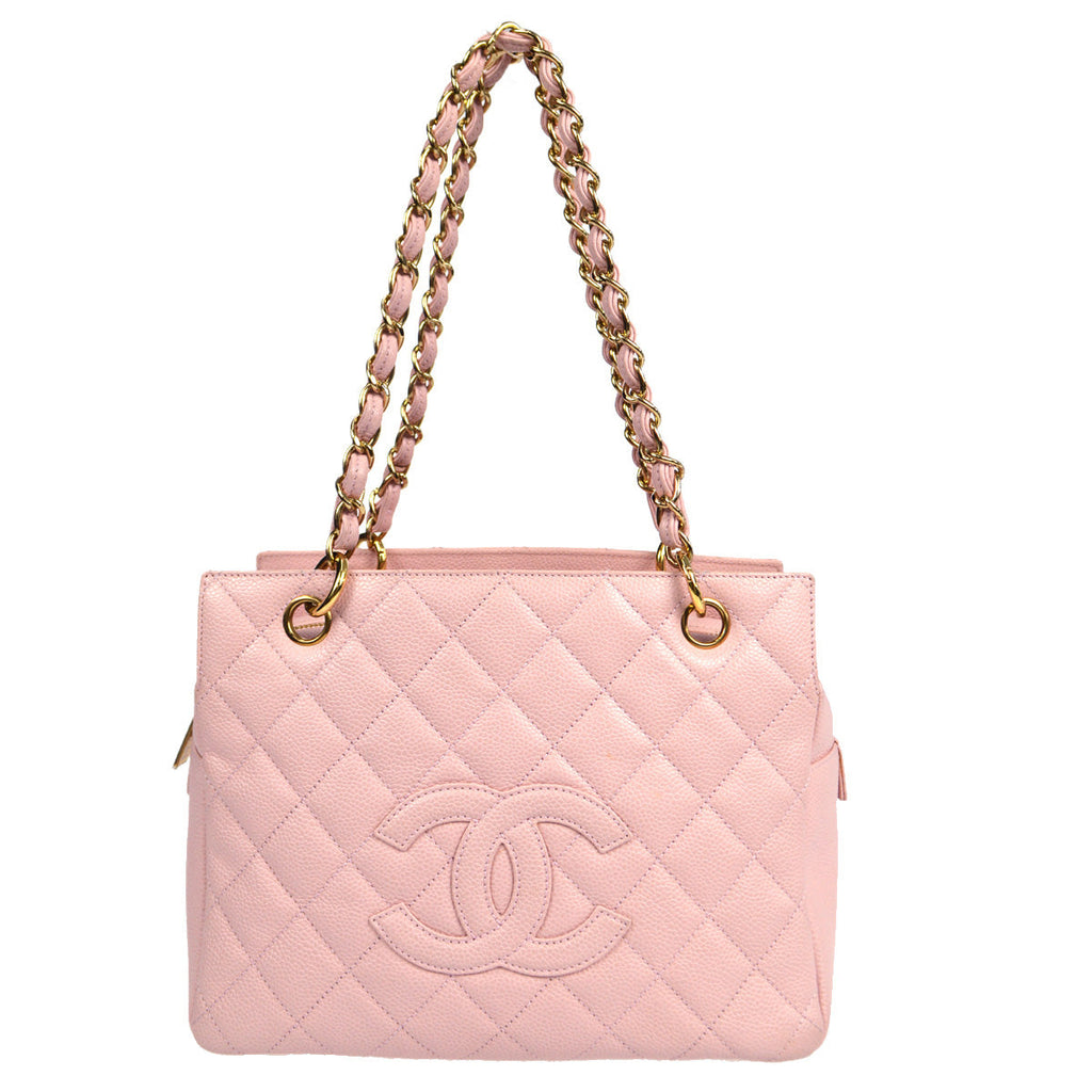Chanel Petite Timeless Tote PTT Chain Handbag Light Pink Caviar