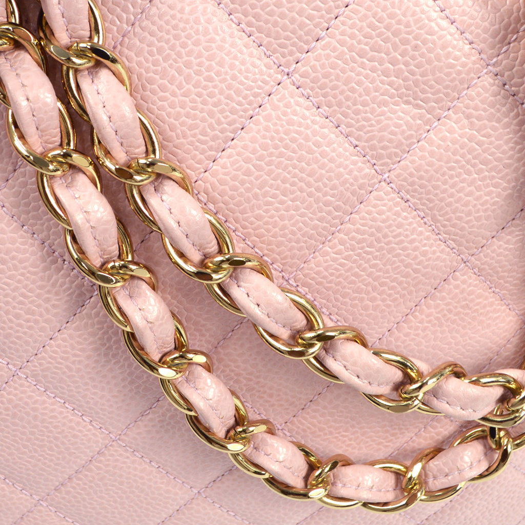 Chanel Petite Timeless Tote PTT Chain Handbag Light Pink Caviar