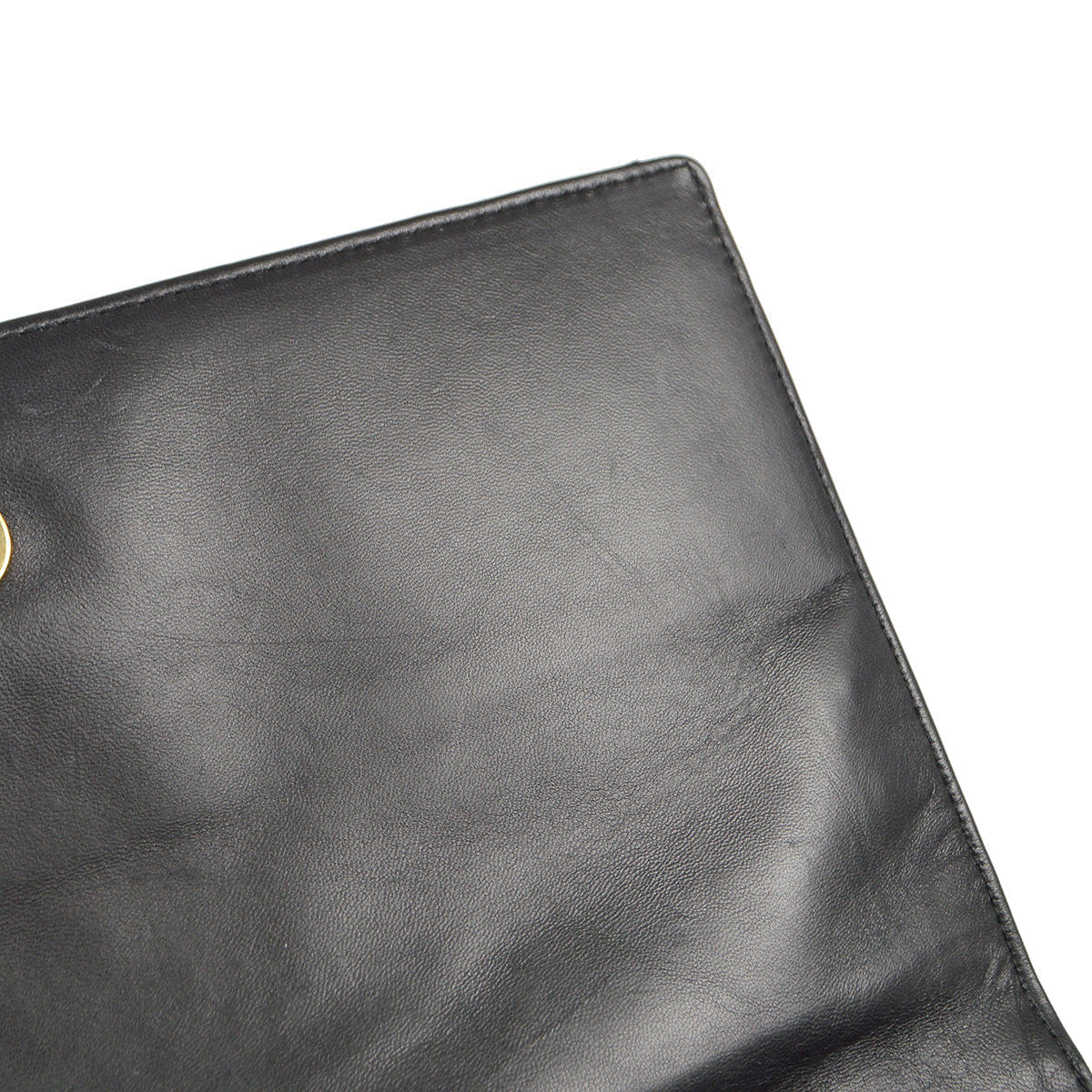 Chanel 2001-2003 Choco Bar Shoulder Bag Black Lambskin