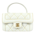 Chanel * Wild Stitch Handbag White Calfskin