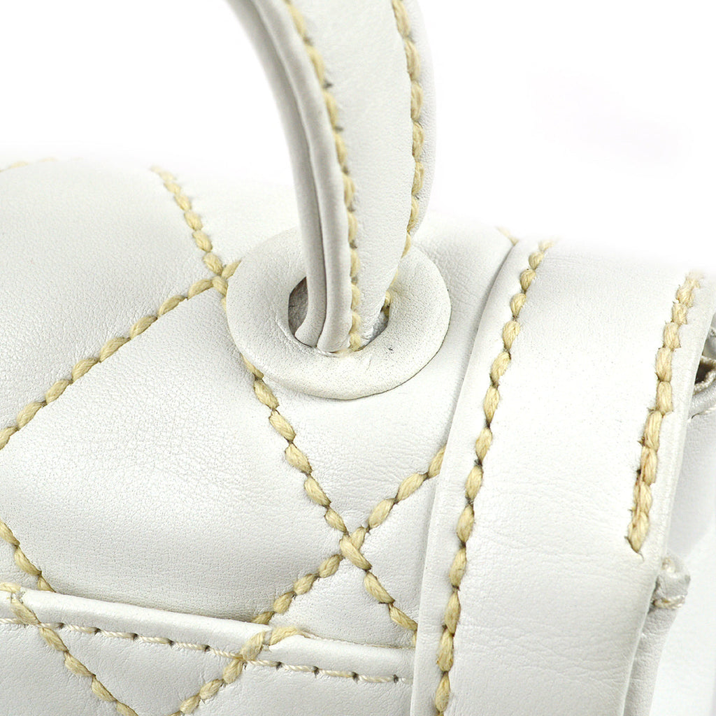 Chanel * Wild Stitch Handbag White Calfskin