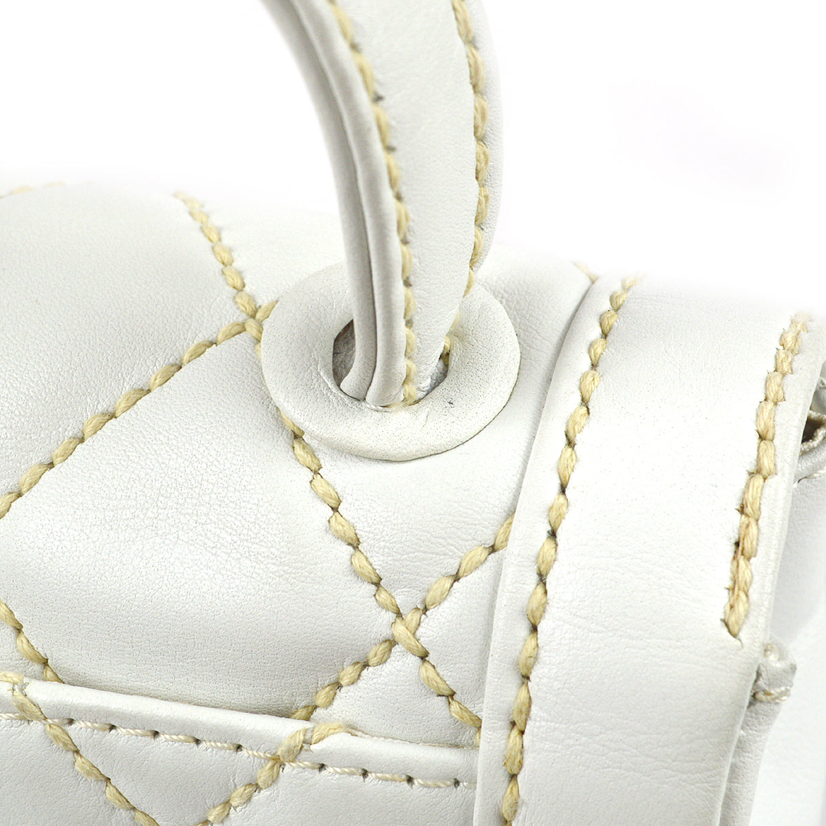 Chanel * Wild Stitch Handbag White Calfskin