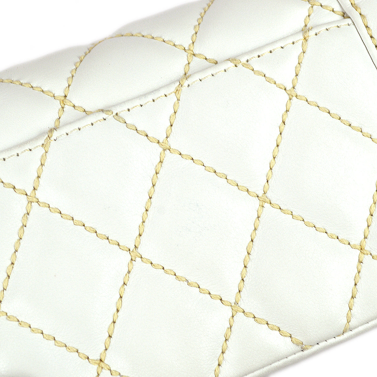 Chanel * Wild Stitch Handbag White Calfskin