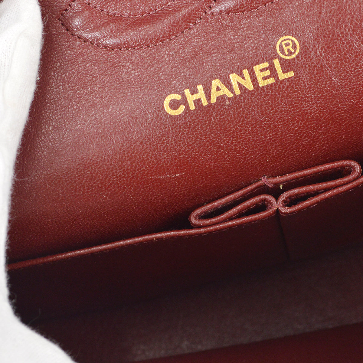 Chanel 1989-1991 Classic Double Flap Medium Shoulder Bag Black Lambskin