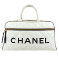 Chanel * 1994-1996 Bowling Bag 50 White Calfskin