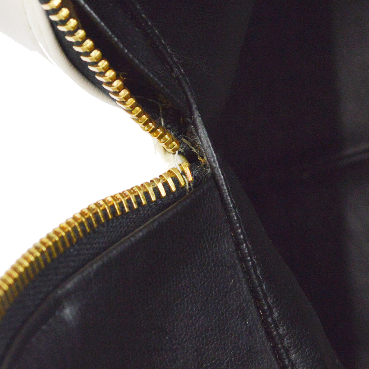 Chanel * 1994-1996 Bowling Bag 50 White Calfskin