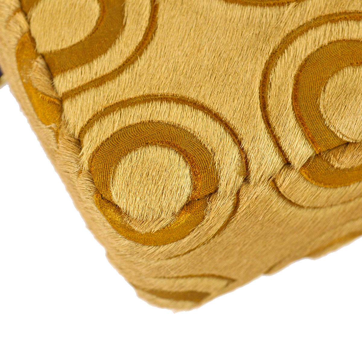 Chanel * East West Coco Shoulder Bag Beige Pony Hair