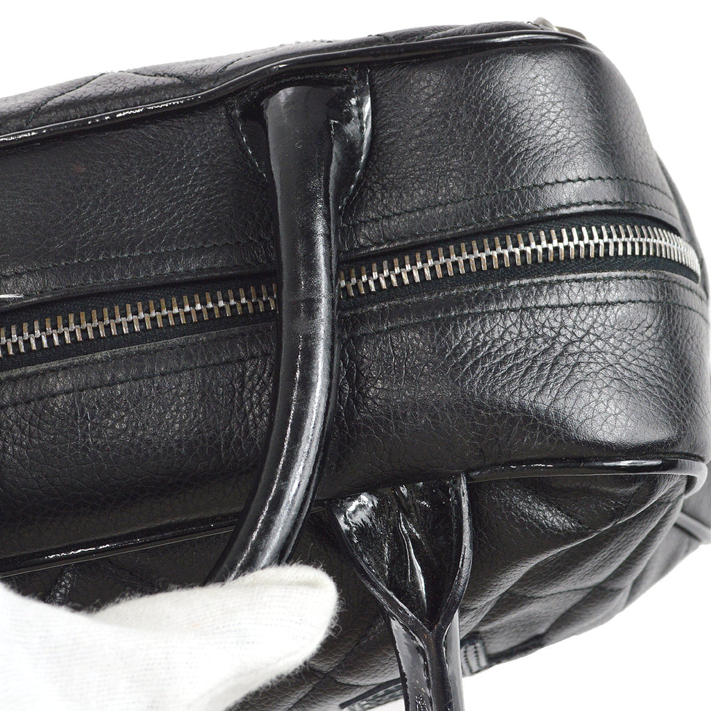 Chanel * 2001-2003 Bowling Bag 27 Black Caviar
