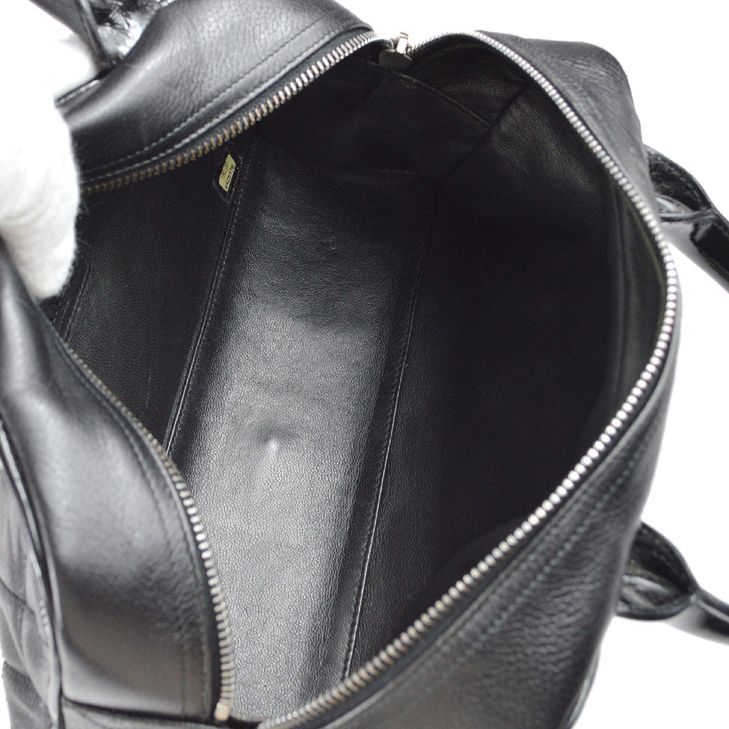 Chanel * 2001-2003 Bowling Bag 27 Black Caviar