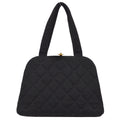 Chanel Handbag Black Cotton