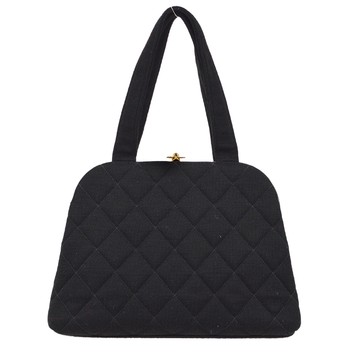 Chanel Handbag Black Cotton