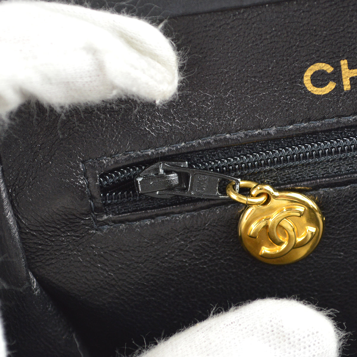 Chanel Handbag Black Cotton