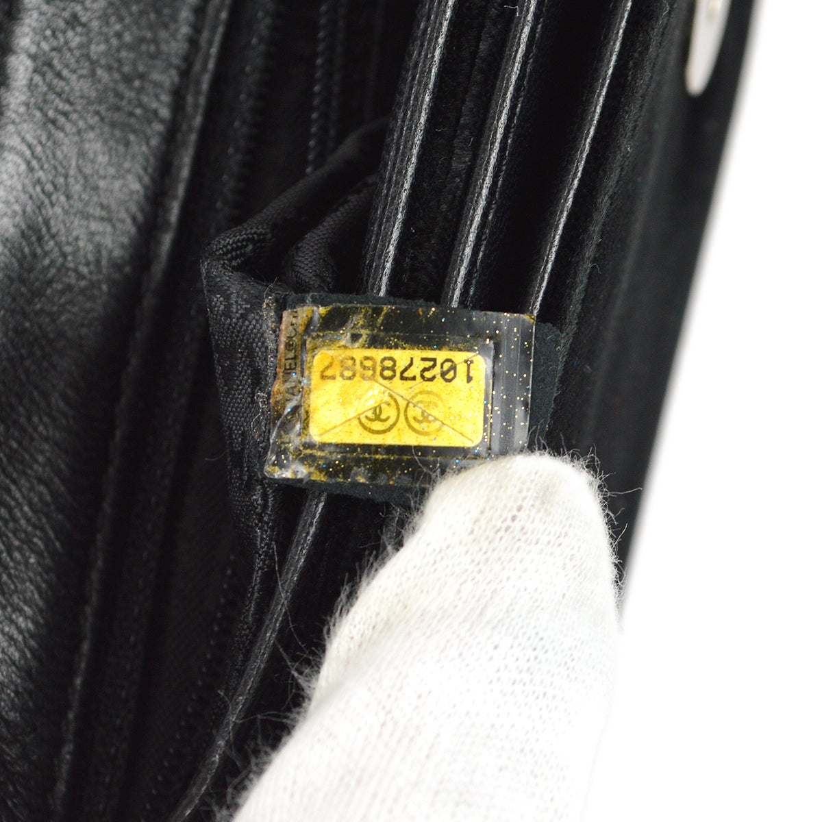 Chanel Camelia Chain Shoulder Bag Black Velvet