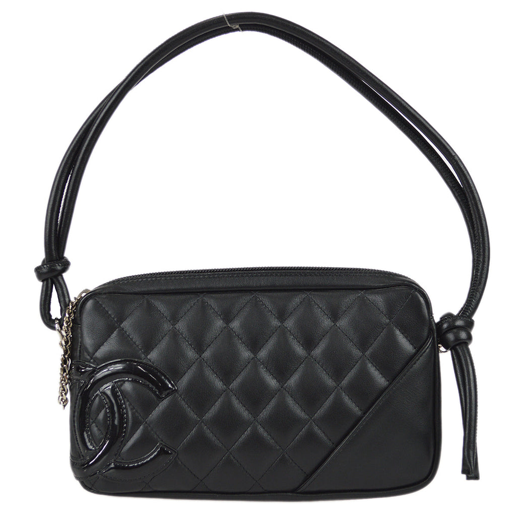 Chanel 2006-2008 Cambon Ligne Handbag Black Calfskin