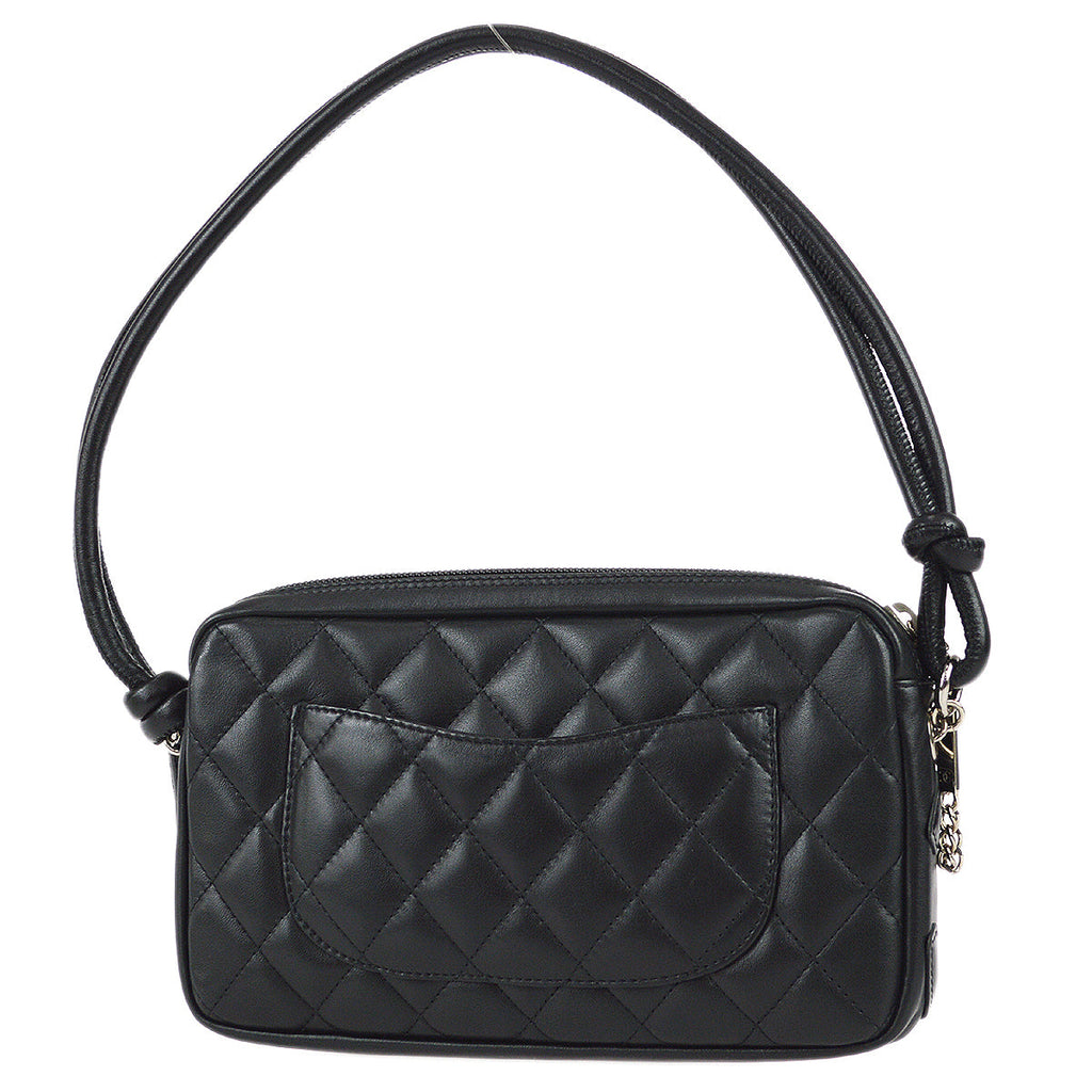Chanel 2006-2008 Cambon Ligne Handbag Black Calfskin