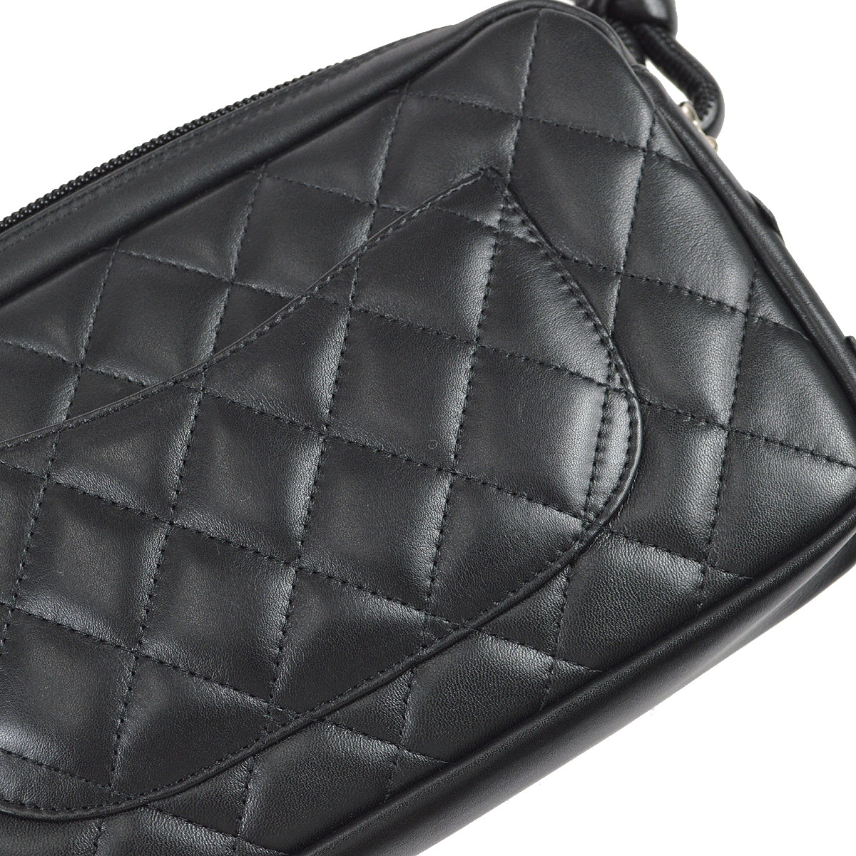 Chanel 2006-2008 Cambon Ligne Handbag Black Calfskin