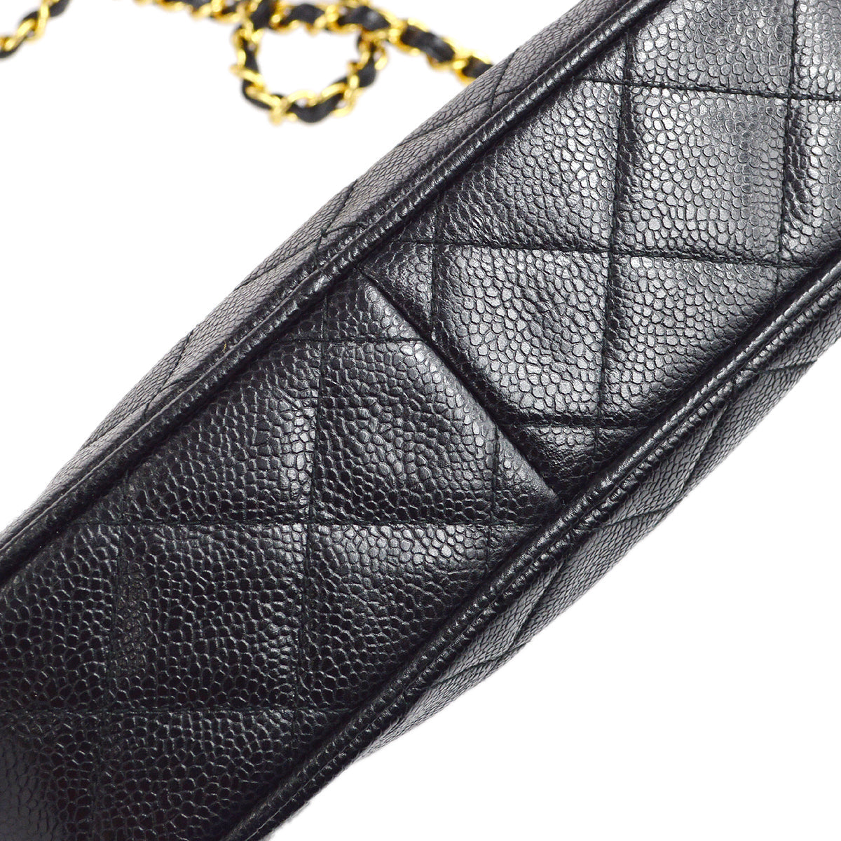 Chanel 1994-1996 Pocket Camera Bag Small Black Caviar