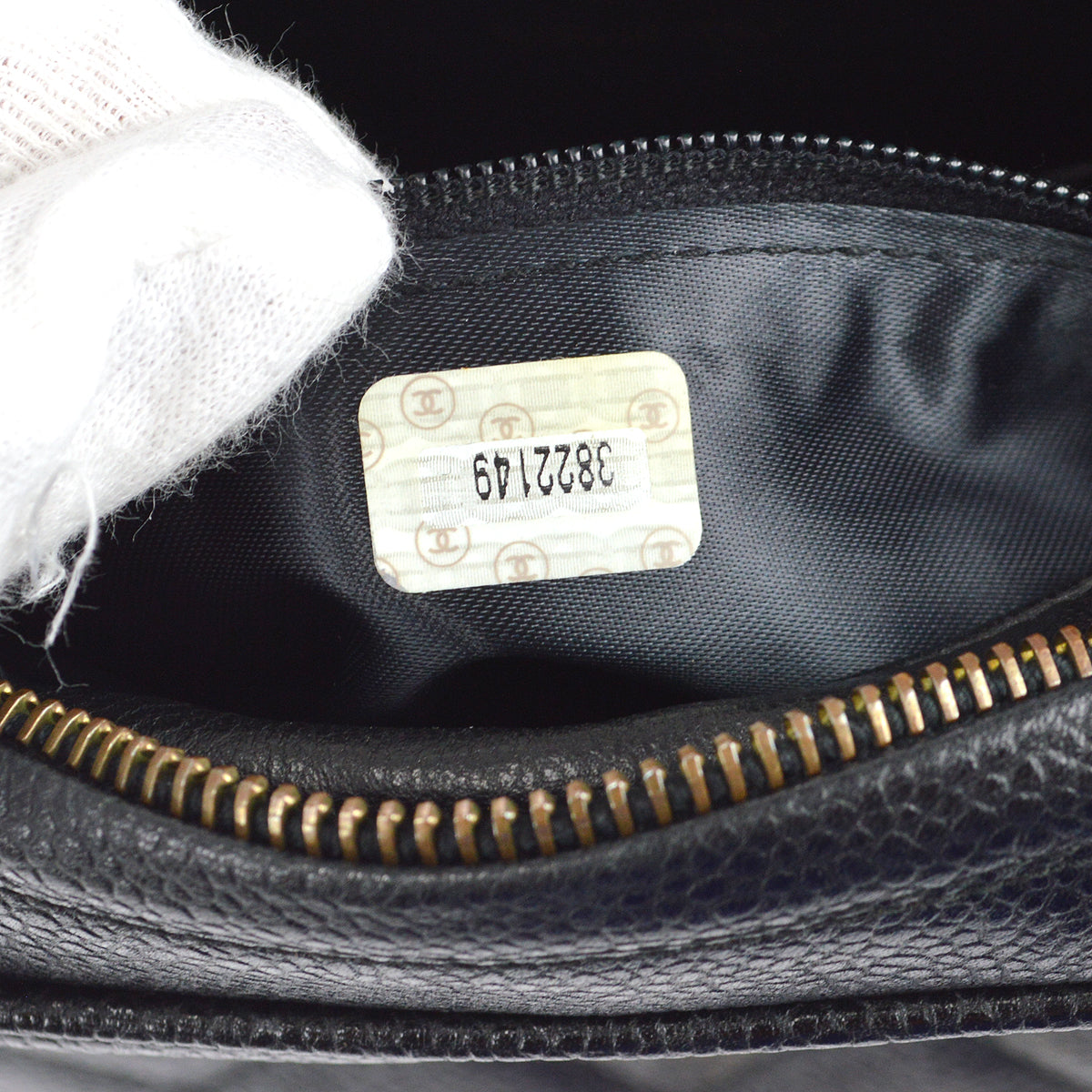Chanel 1994-1996 Pocket Camera Bag Small Black Caviar
