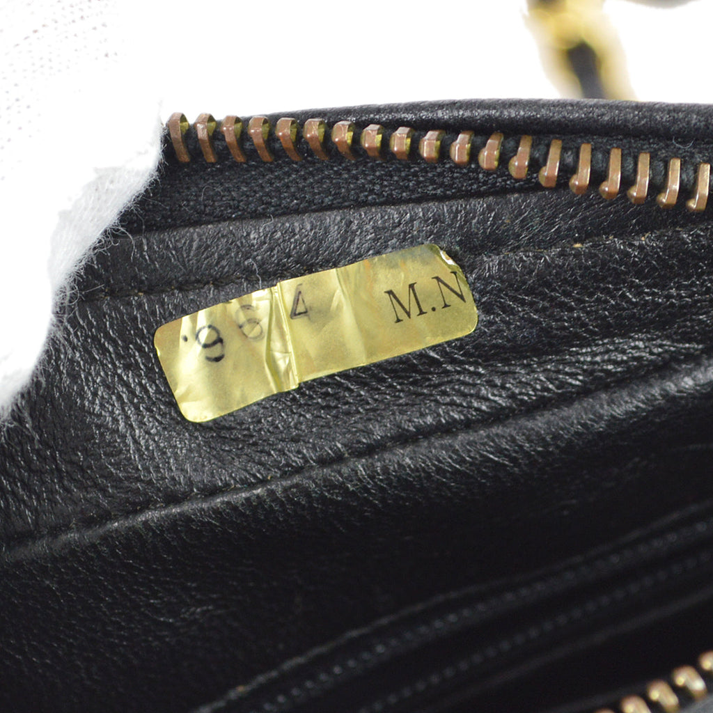 Chanel 1994-1996 Pocket Camera Bag Small Black Caviar