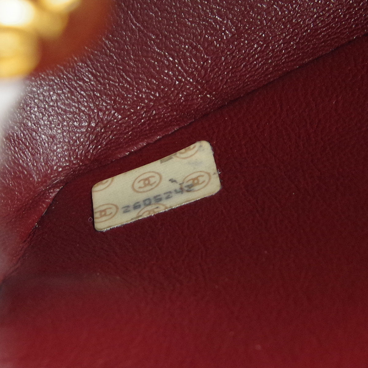 Chanel 1991-1994 Black Lambskin Mini Vertical Stitch Round Flap Bag