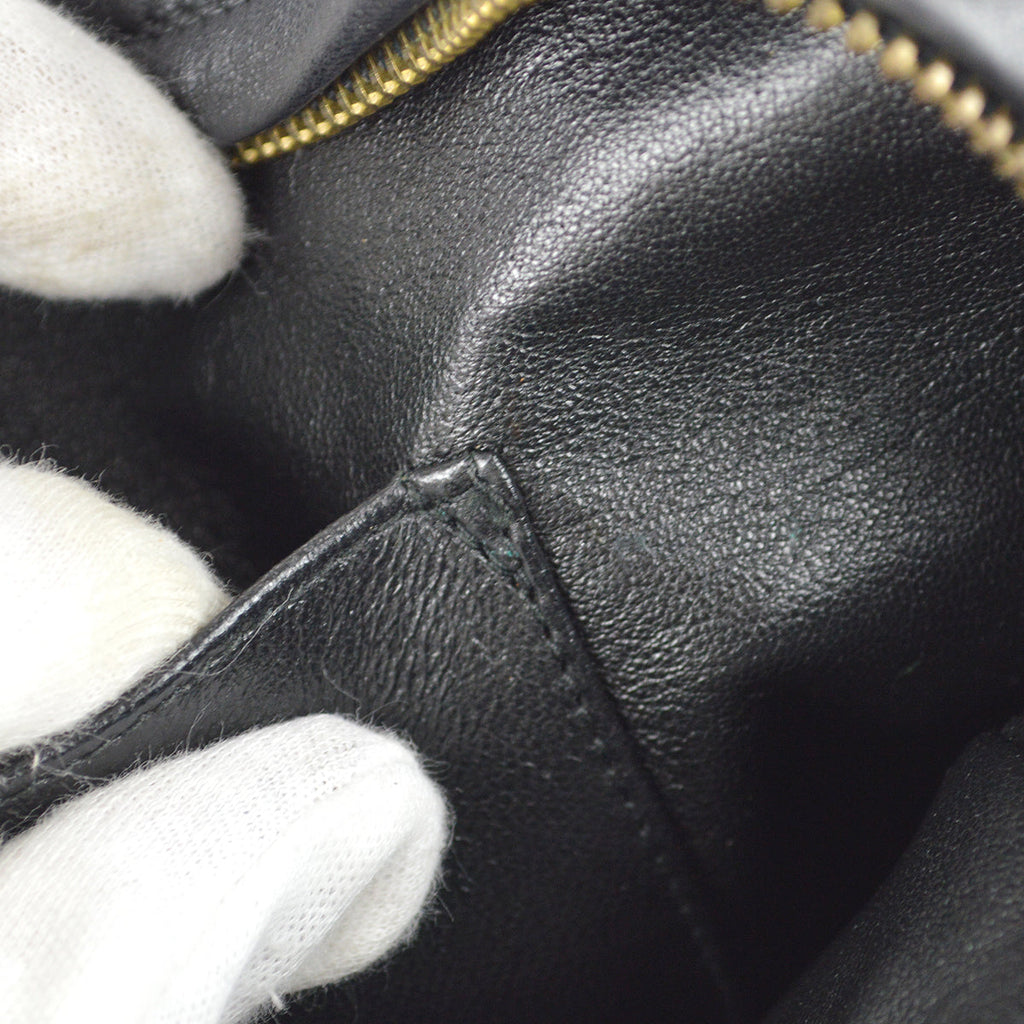 Chanel 1991-1994 Camera Bag Large Black Lambskin
