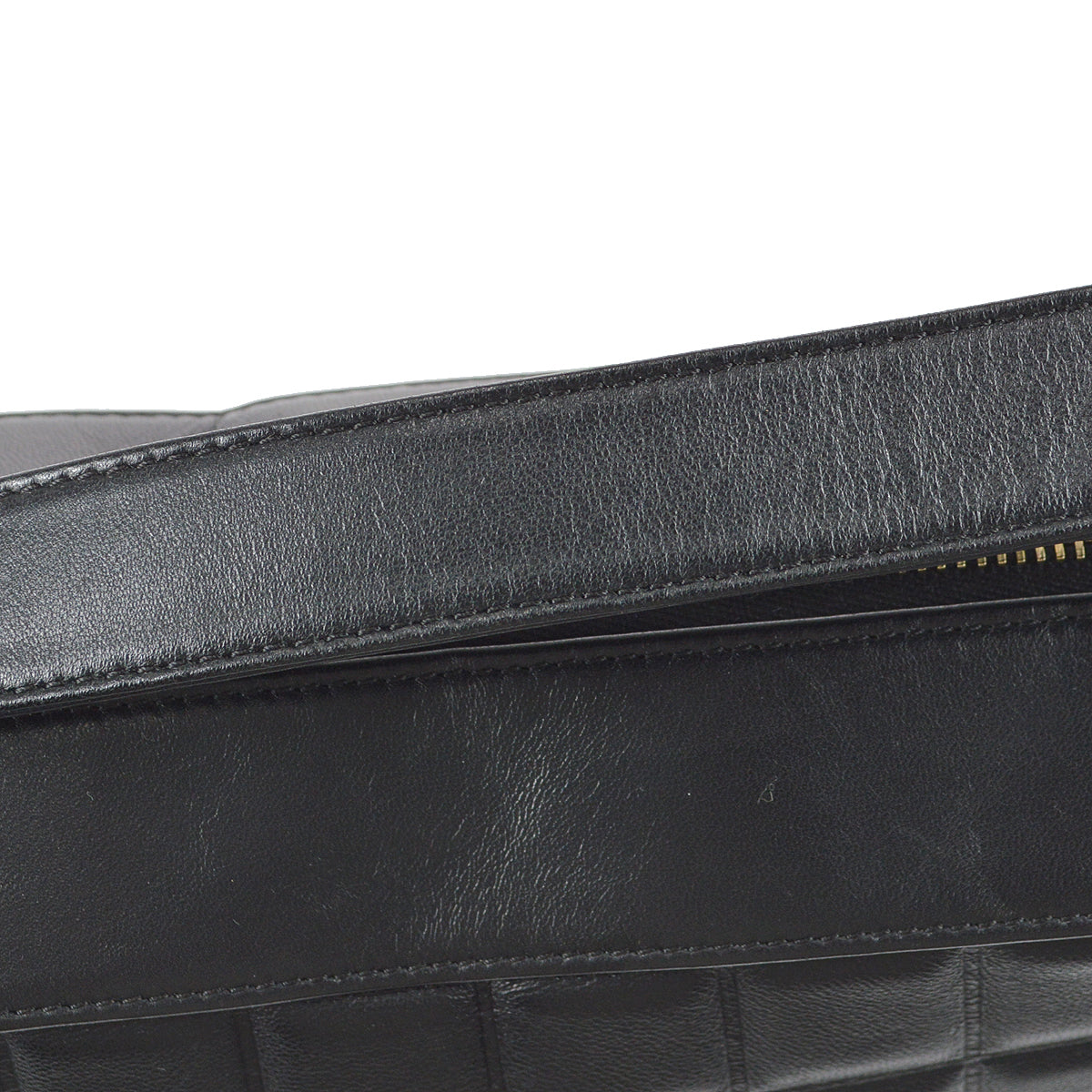 Chanel Choco Bar Shoulder Bag Black Lambskin