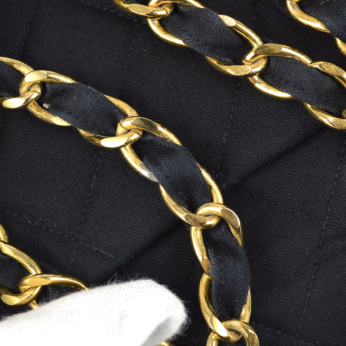 Chanel Classic Flap Maxi Shoulder Bag Black Canvas