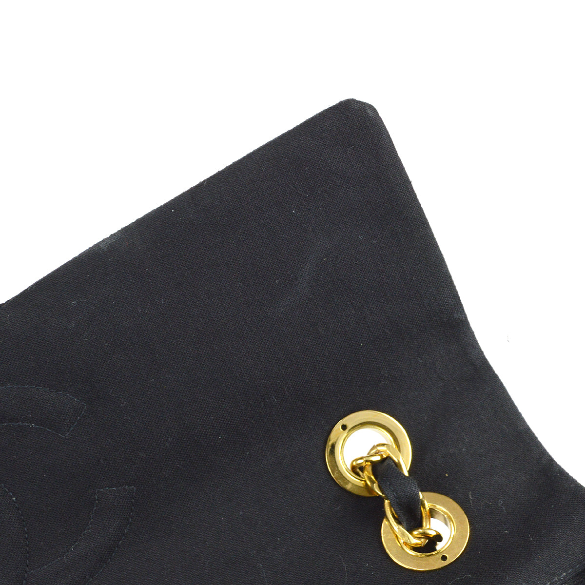 Chanel Classic Flap Maxi Shoulder Bag Black Canvas
