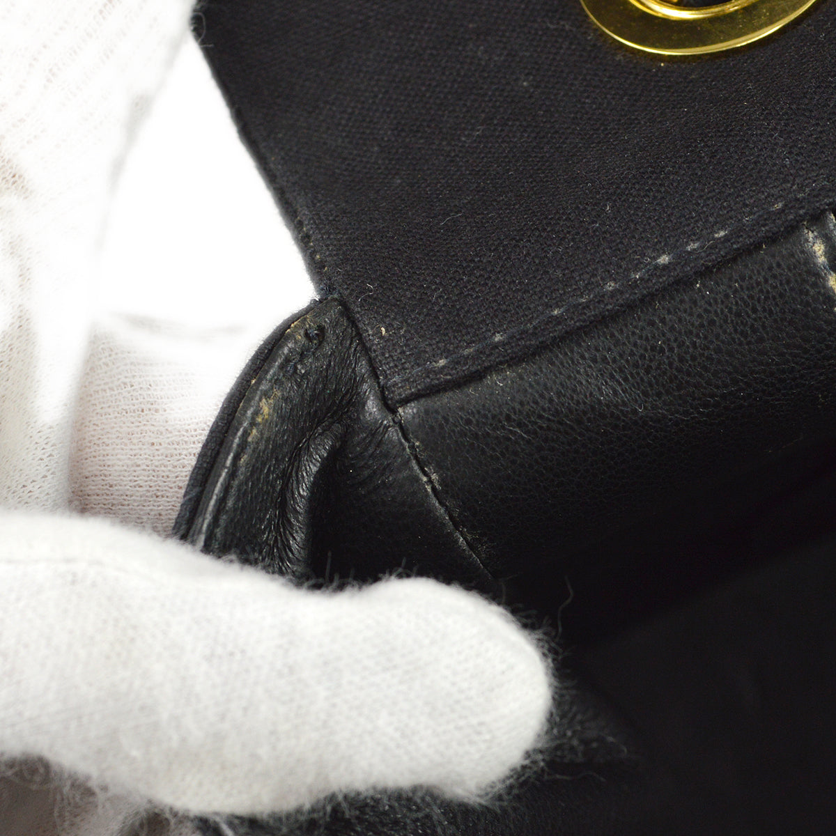 Chanel Classic Flap Maxi Shoulder Bag Black Canvas