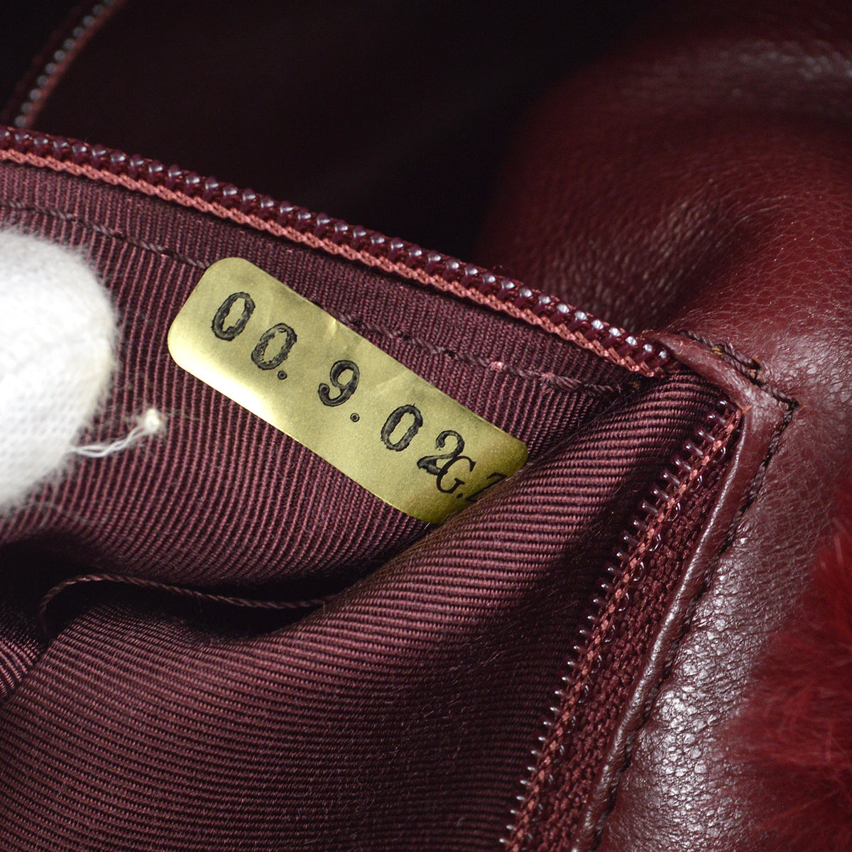 Chanel Chain Tote Bag Bordeaux Fur