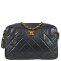 Chanel Chain Shoulder Bag Black Lambskin