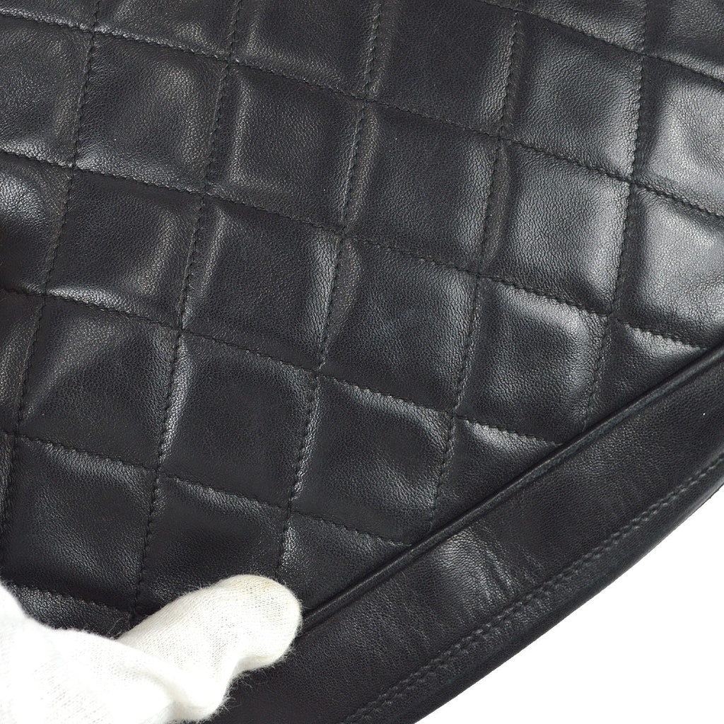 Chanel Chain Shoulder Bag Black Lambskin