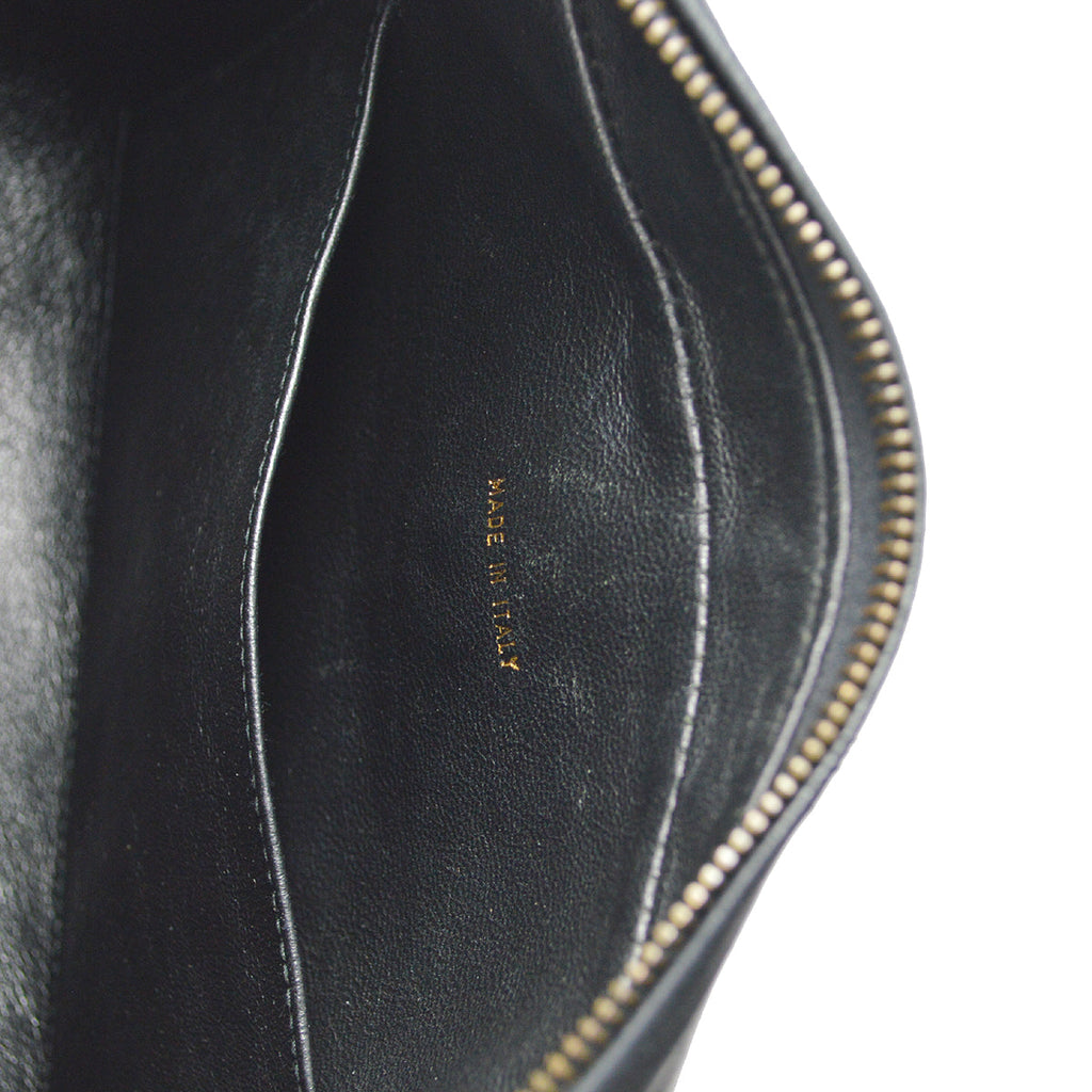 Chanel Chain Shoulder Bag Black Lambskin