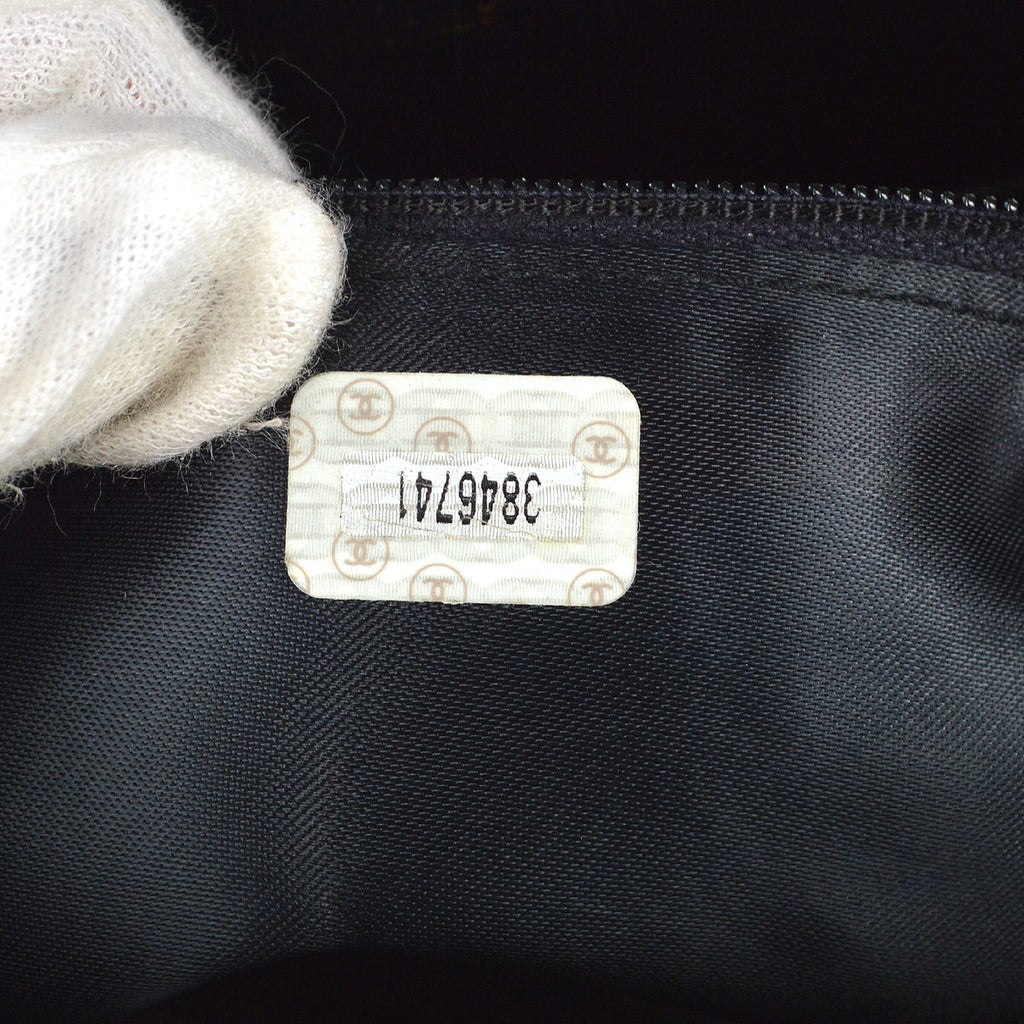 Chanel Chain Shoulder Bag Black Lambskin
